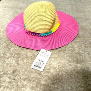 NWT Toddler Sun Straw Hat size 12-24 months